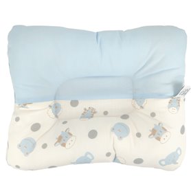 Almohada Anti Cabeza Plana Cabecitas / Celeste