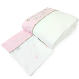Set de Sabanas Pima Cama Cuna 1pz o 1.5pz Niña Aves - BDR