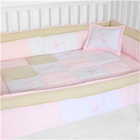 Set de Cuna y 4 protectores 130x70 cm - Prestige - Maripositas