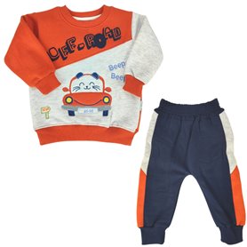 Conjunto Franela reactiva - 2 piezas - Off Road - Naranja