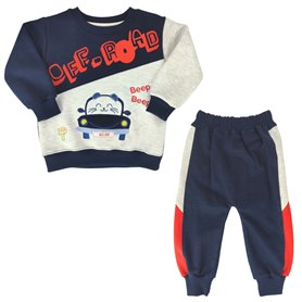 Conjunto Franela reactiva - 2 piezas - Off Road - Azul Noche