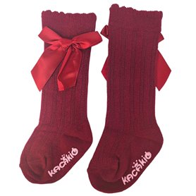 Calcetines largas - Lazo - Rojo 