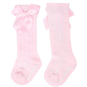 Calcetines largos - Lazo - Rosado