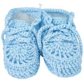 Zapatos Hilo Algodón - Celeste