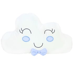 Cojin - Nube Elegante V2 - Blanco - Celeste