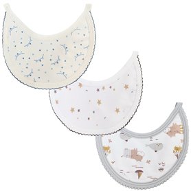 Pack de 3 Baberos en algodón y felpa - Niño
