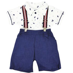 Conjunto con short y tiras