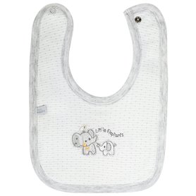Babero algodon con Broche - W240615