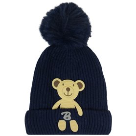 Gorro Bebé - Oso 3D - Azul Noche