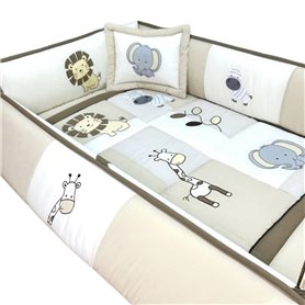 Set de Cuna y 4 protectores - Prestige - Safari 5