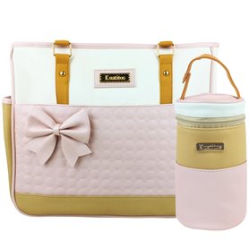 Bolso Pañalera Lazo - Rosado