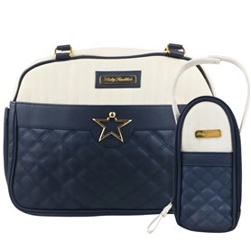 Bolso Pañalera Estrella - Azul