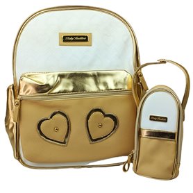 Mochila Pañalera Brillo - Beige