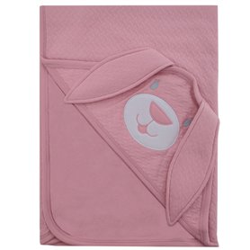 Colcha bebe delagada - Conejo - Palo Rosa