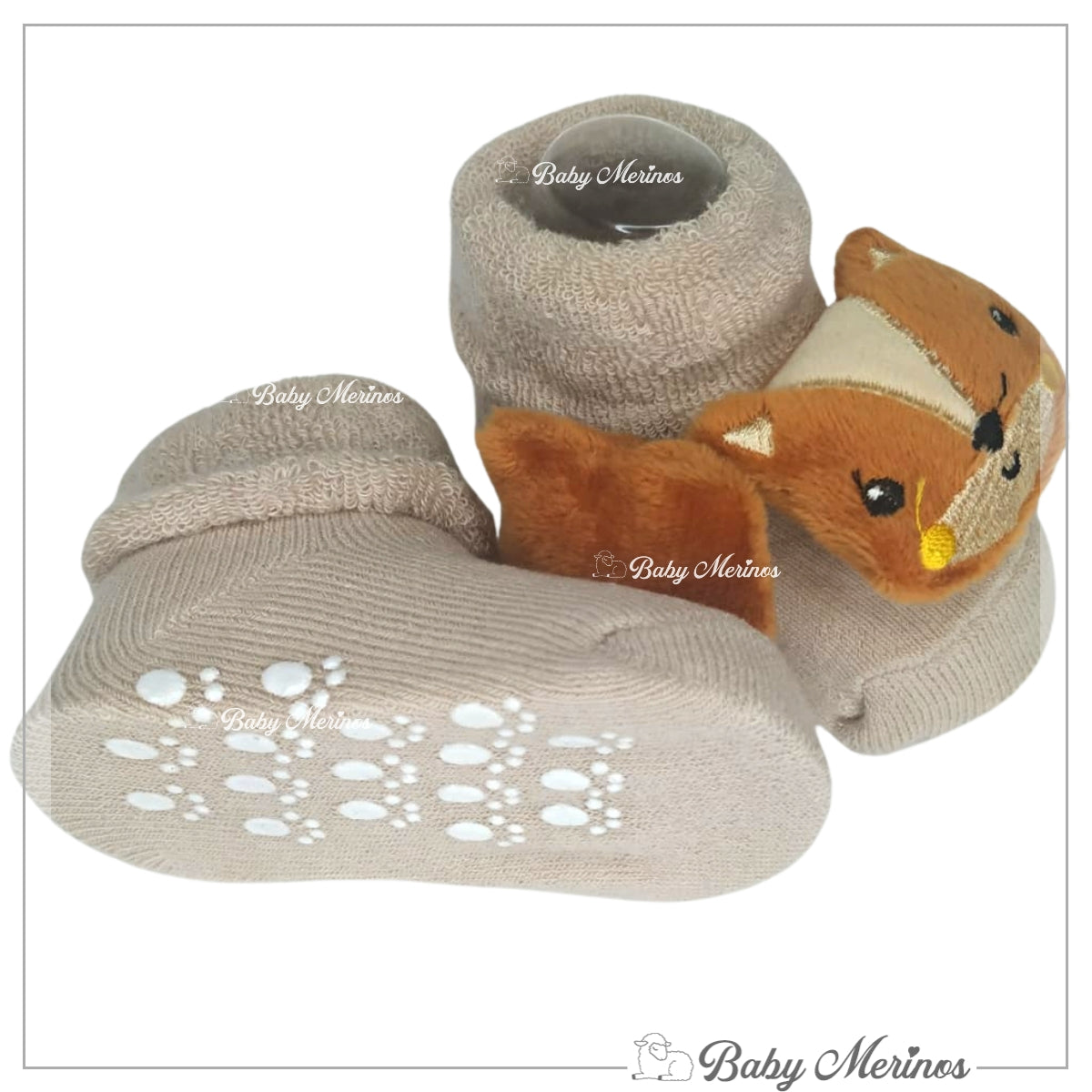 Medias Sonajeras - Zorrito - Marron