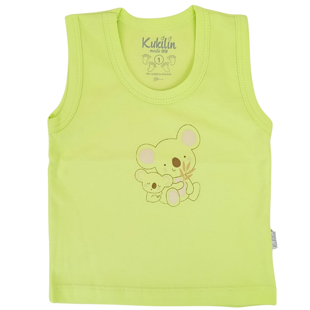 Polo Sin Mangas Bividí de Bebe - N100
