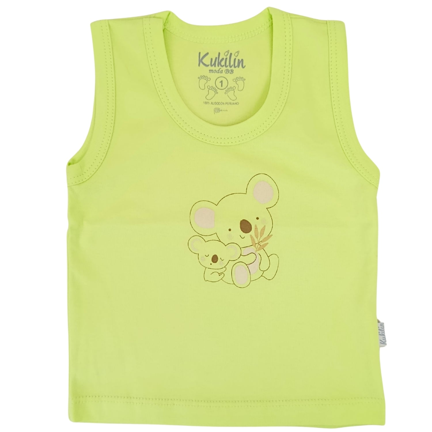 Polo Sin Mangas Bividí de Bebe - N100
