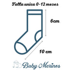 Medias Sonajeras - Cebra - Azul acero