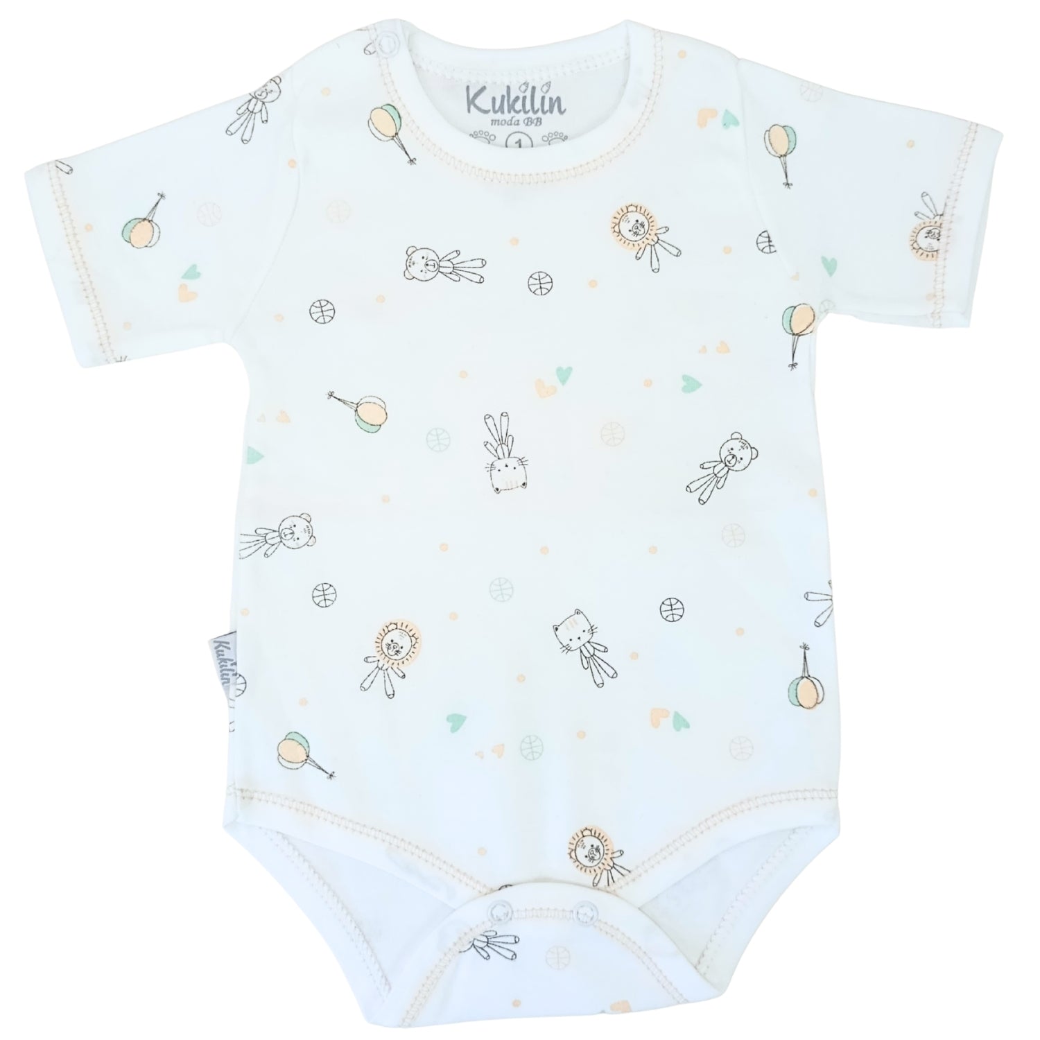 Pack de 2 Bodys de Bebé Manga Corta - N15