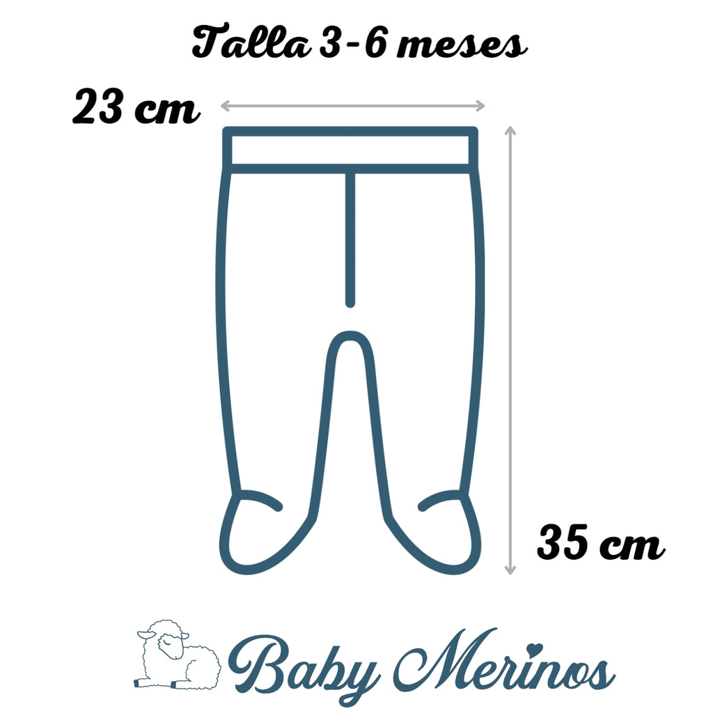 Pack 3 pantalones con pies 100% algodón pima Niño 02