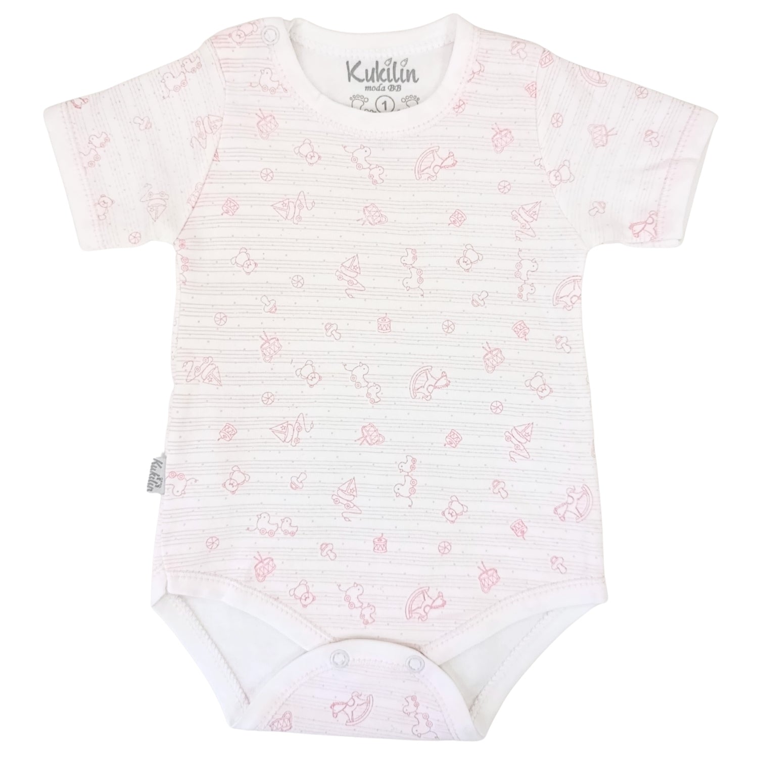 Pack de 2 Bodys de Bebé Manga Corta - N15