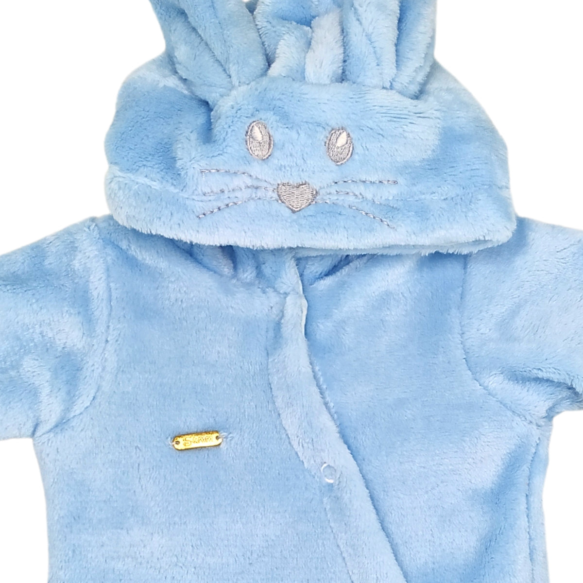 Enterizo acolchado Conejo Celeste