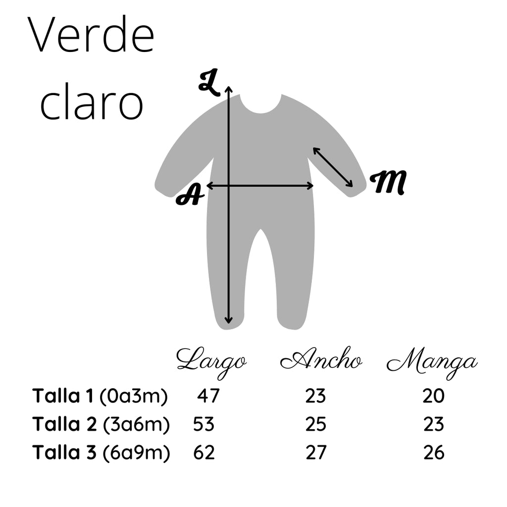 Enterizo acolchado Conejo Verde Claro