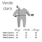 Enterizo acolchado Conejo Verde Claro