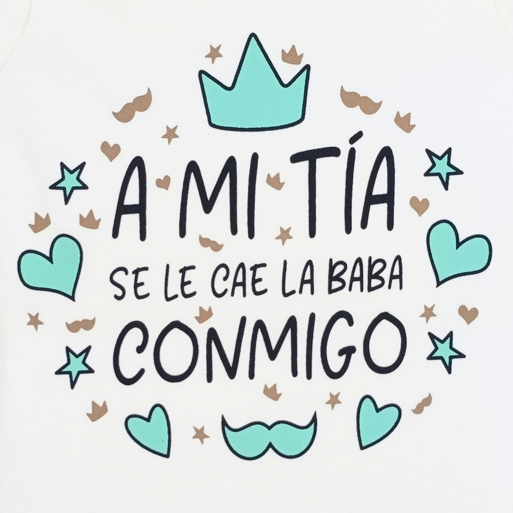 Body Bebé Manga Larga - A mi tia se cae la baba - N111