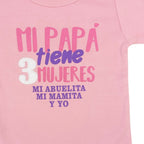 Body Bebé Manga Larga - Mi papa tiene 3 mujeres - N113