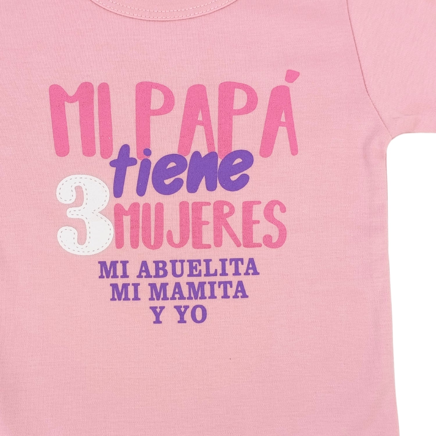 Body Bebé Manga Larga - Mi papa tiene 3 mujeres - N113