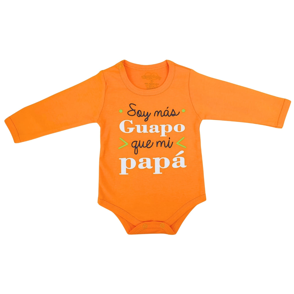 Body Bebé Manga Larga - Soy mas guapo que mi papa - N121