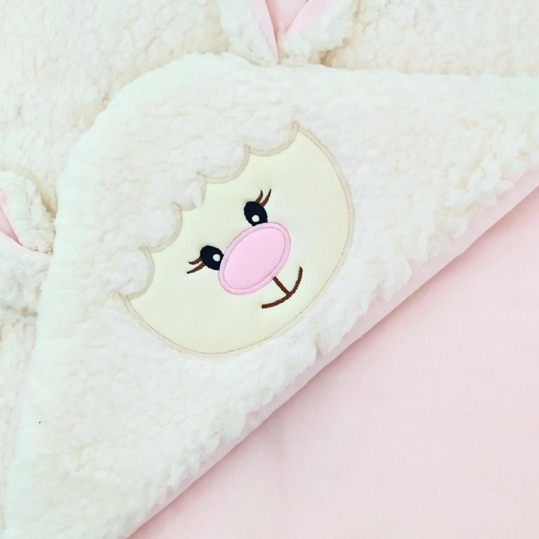 Colcha bebe Oveja - Rosado