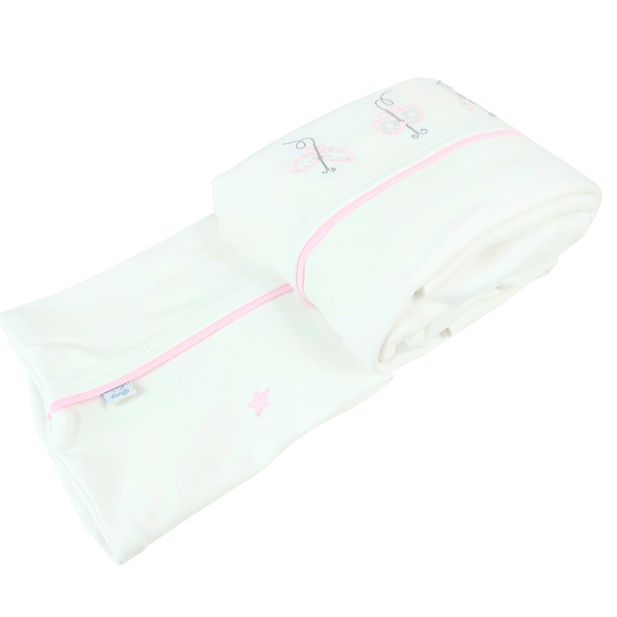 Juego de Sabanas 130 x 70 cm Niña - Mariposas - BRB