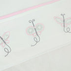 Juego de Sabanas 130 x 70 cm Niña - Mariposas - BRB