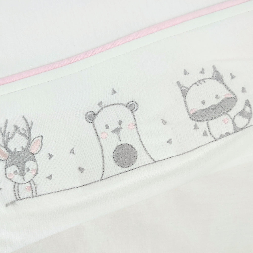 Juego de Sabanas 130 x 70 cm Niña - Amigos Invierno - BRB