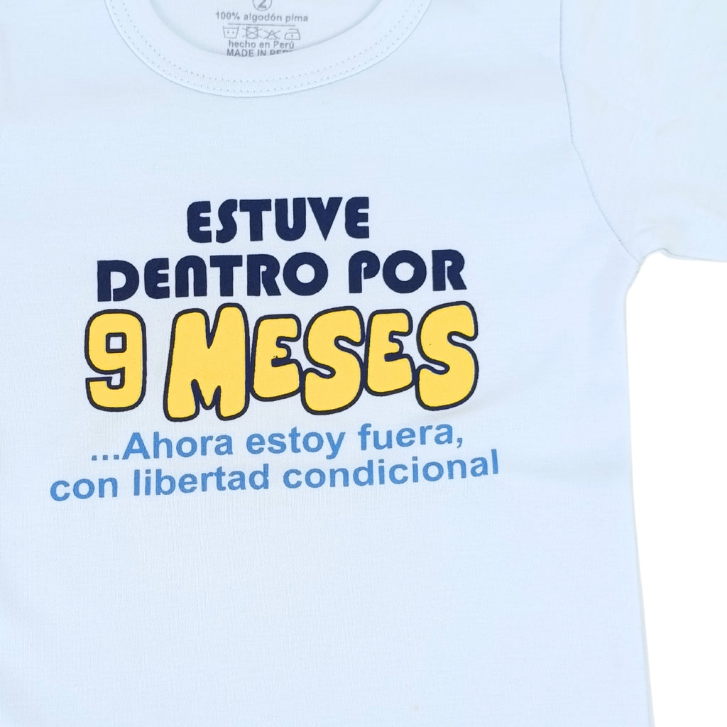 Body Bebé Manga Larga - Estuve dentro por 9 meses - N127