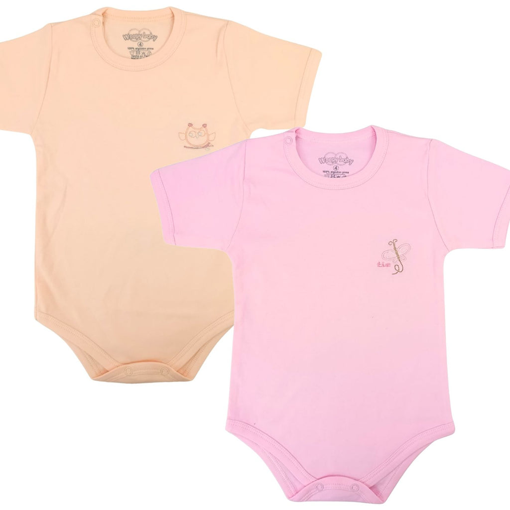Pack de 2 Bodys de Bebé Manga Corta - N12