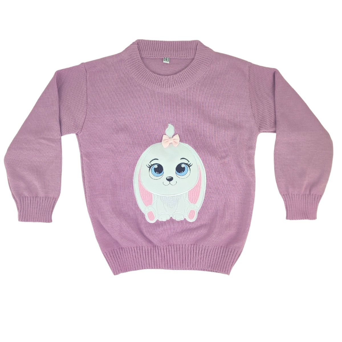 Chompa Hilo Algodon - Conejita - Lila