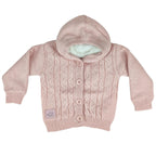 Chompa Hilo con capuche forrado en carnero - Nude - TR