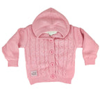 Chompa Hilo con capuche forrado en carnero - Quarzo Rosa - TR