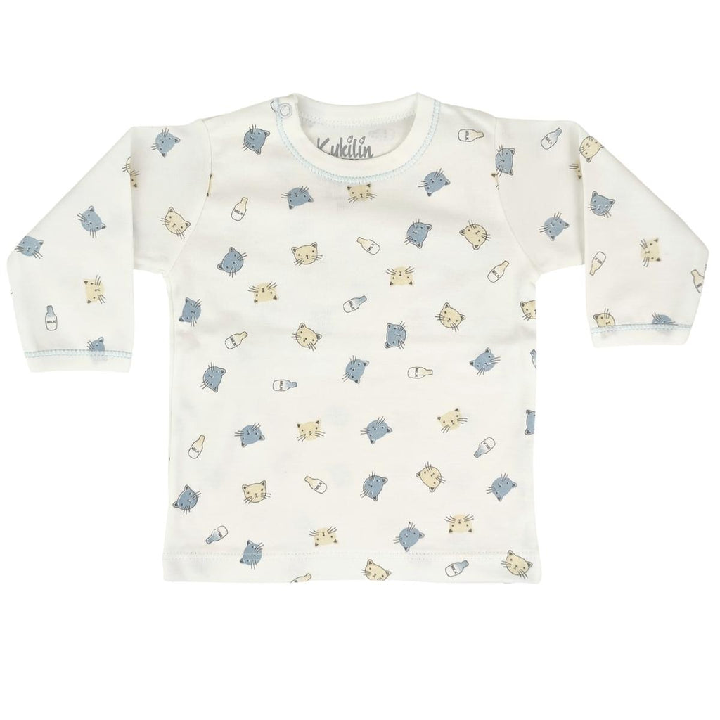 Pijama Bebe Niño - Algodon - Gatito Milk