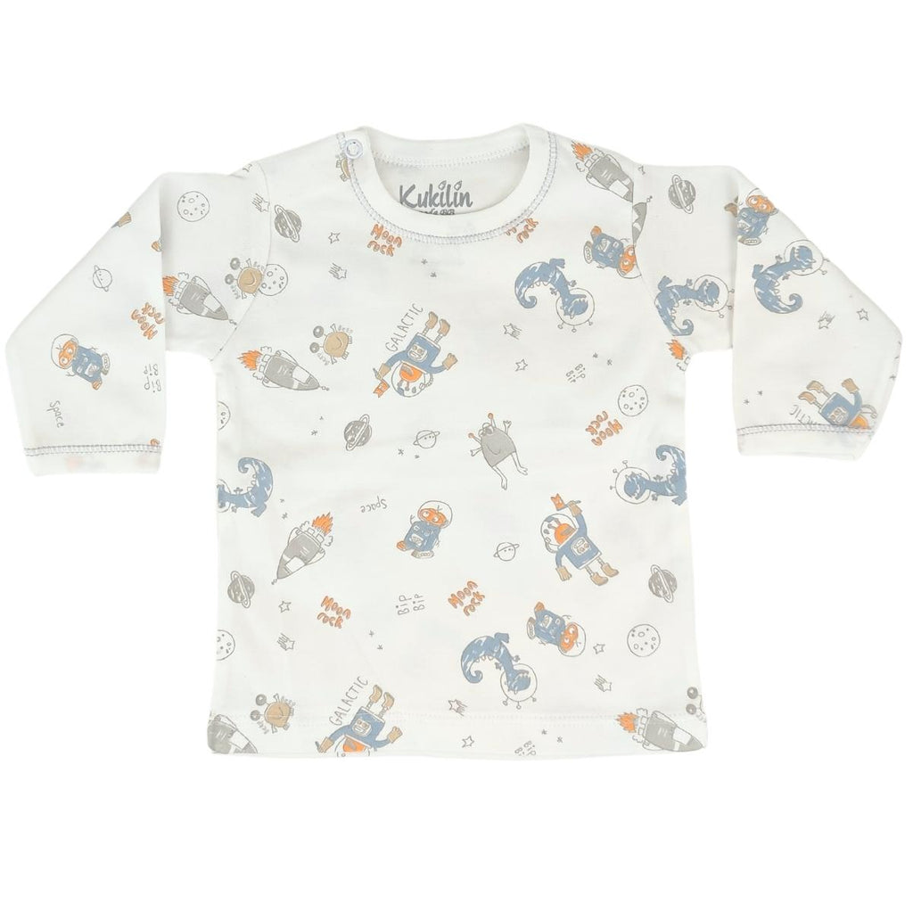 Pijama Bebe Niño - Algodon - Dino Robot
