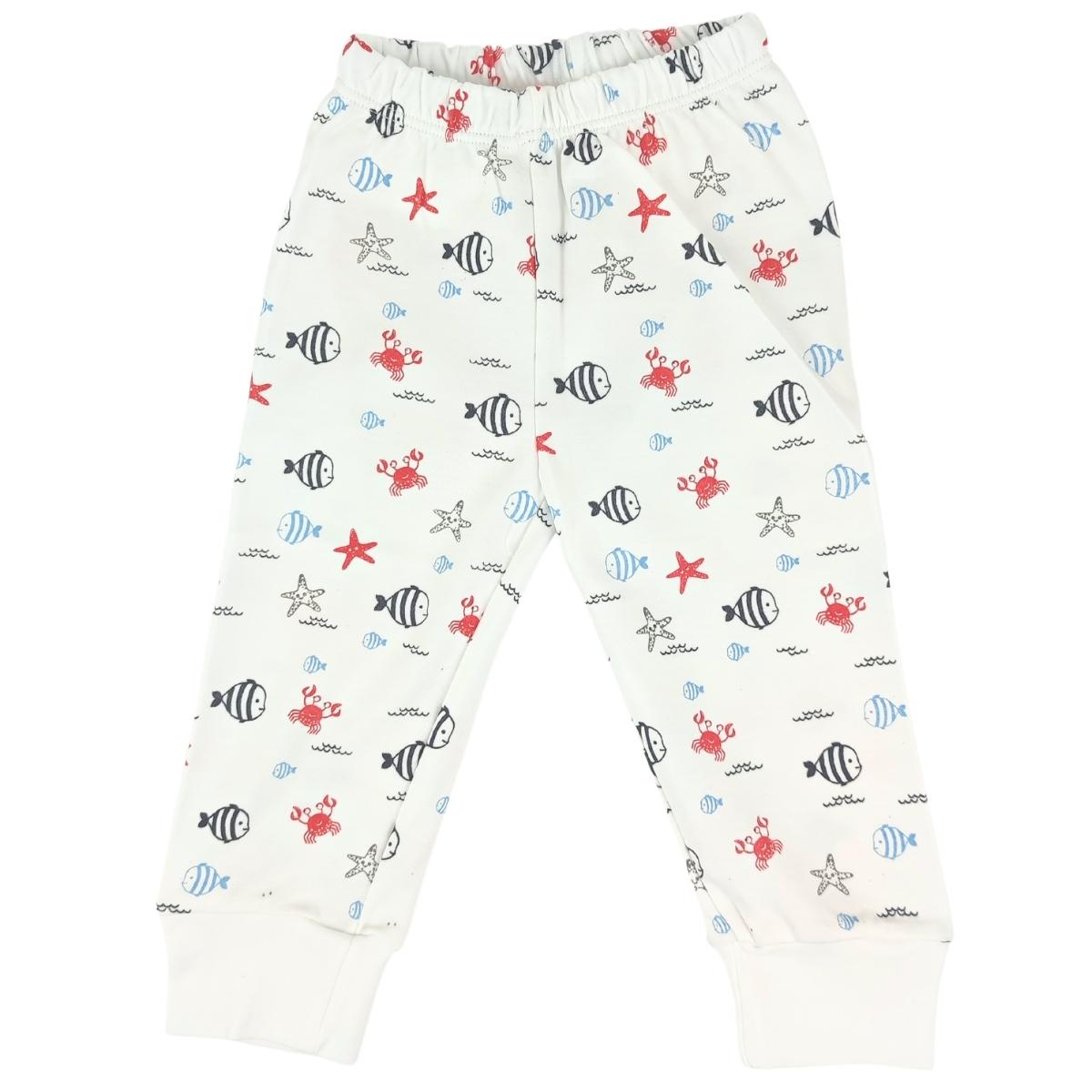 Pijama Bebe Niño - Algodon - Pez Cangrejo