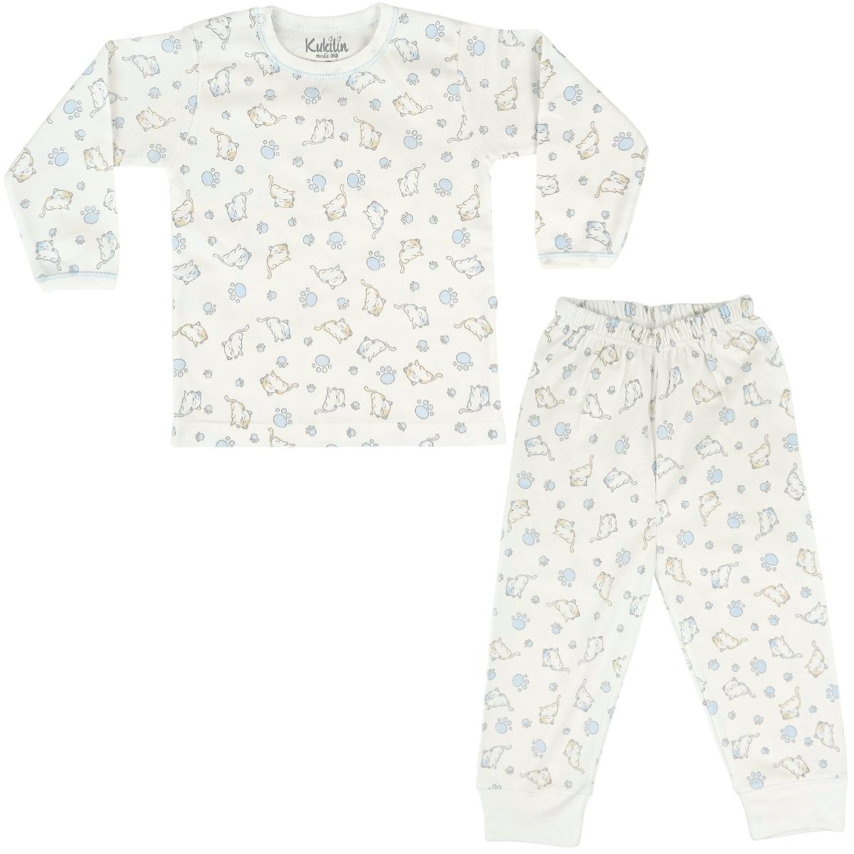 Pijama Bebe Niño - Algodon - Gatito Huella