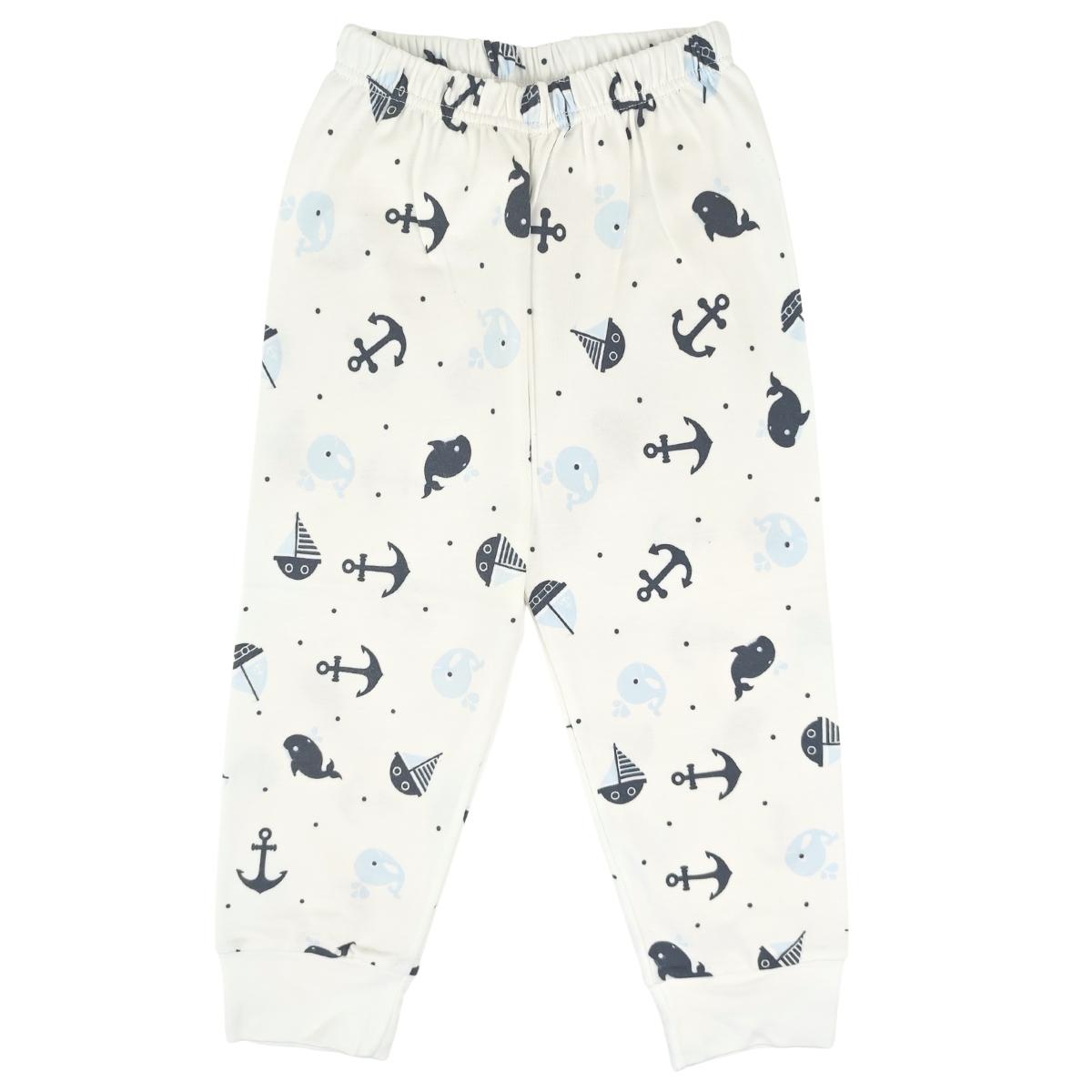 Pijama Bebe Niño - Algodon - Ballena Barco