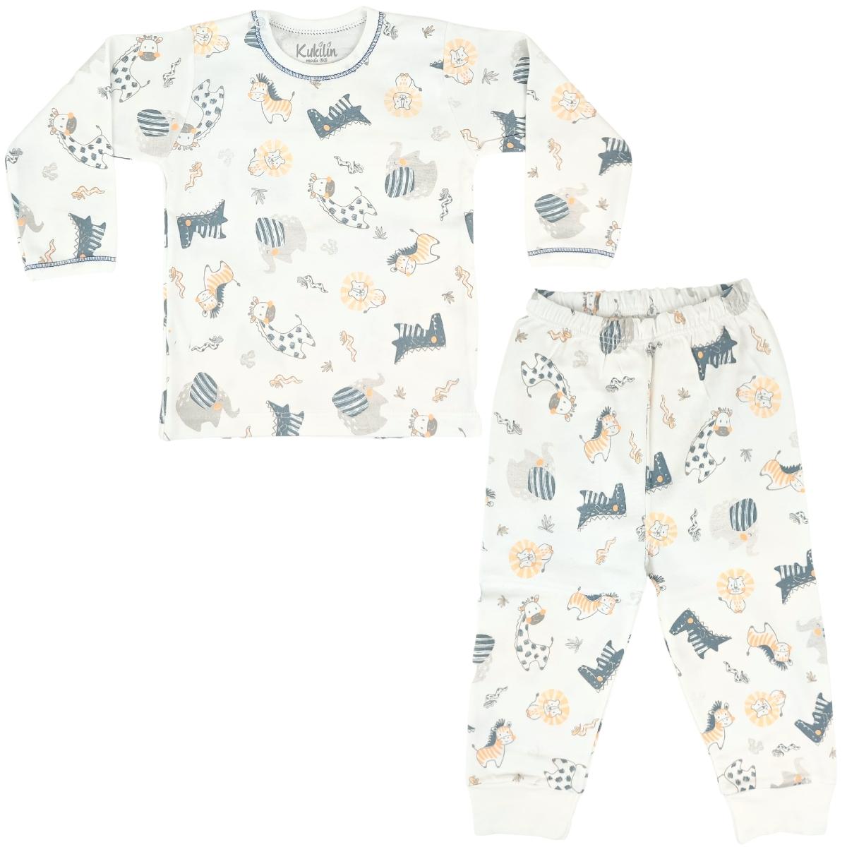 Pijama Bebe Niño - Algodon - Cebra Jirafa