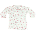 Pijama Bebe Niña - Algodon - Flores Rojas