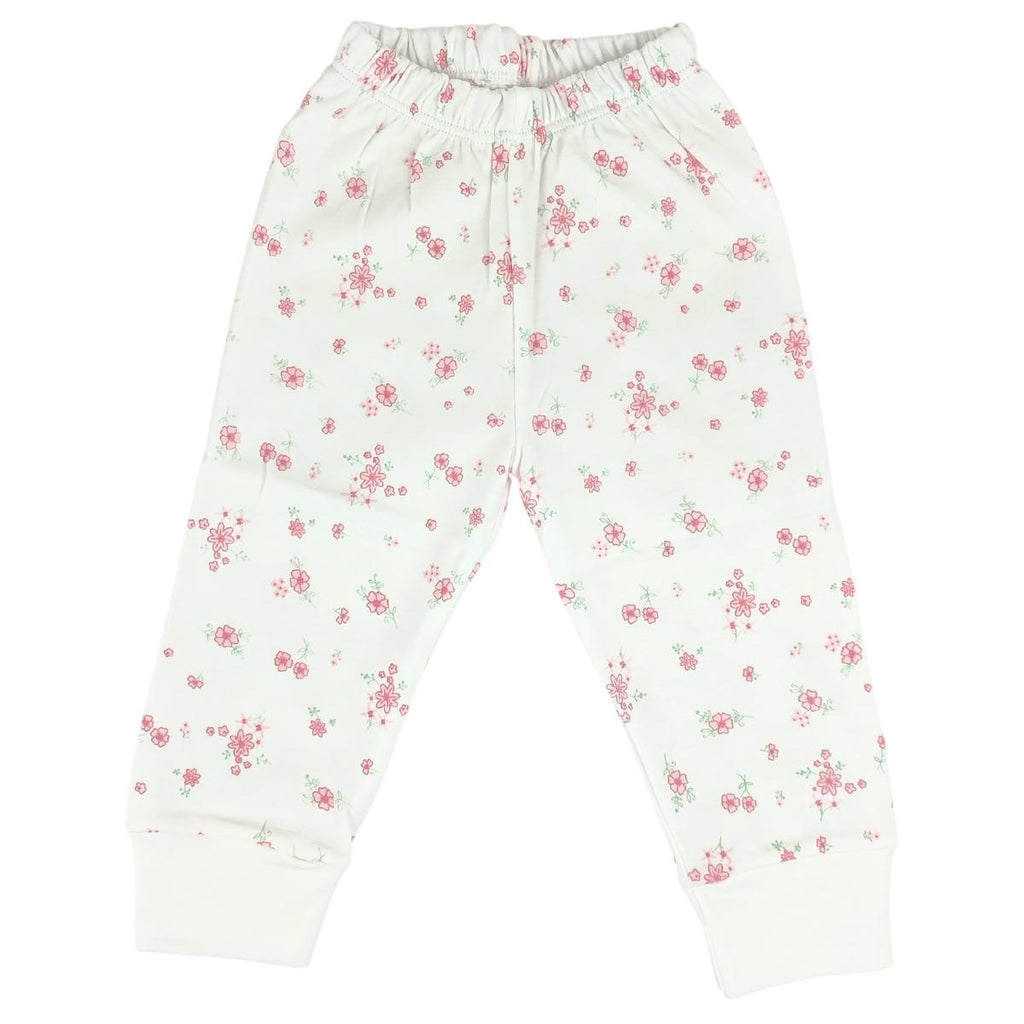 Pijama Bebe Niña - Algodon - Flores Rojas