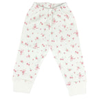 Pijama Bebe Niña - Algodon - Flores Rojas